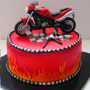 Торт красный мотоцикл купить - сладкоежкин.рф