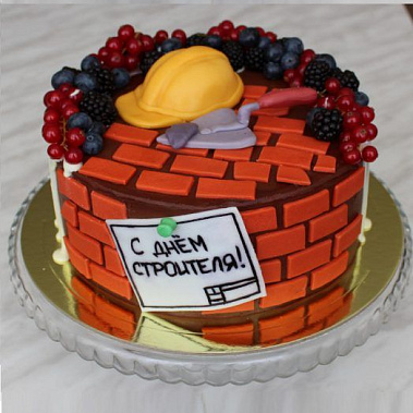 Торт подарок строителю купить - сладкоежкин.рф